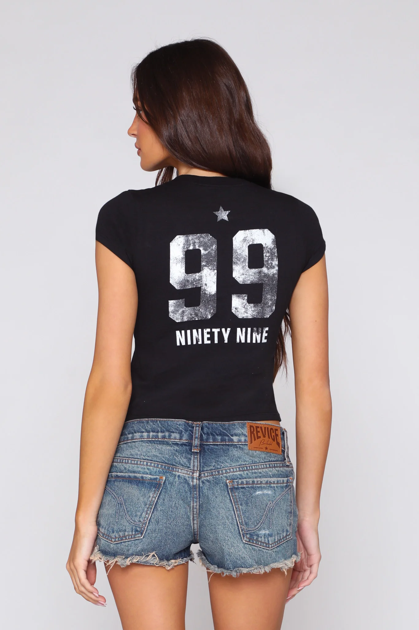 BEVERLY BABY TEE / LEAGUE BLACK - Image 2