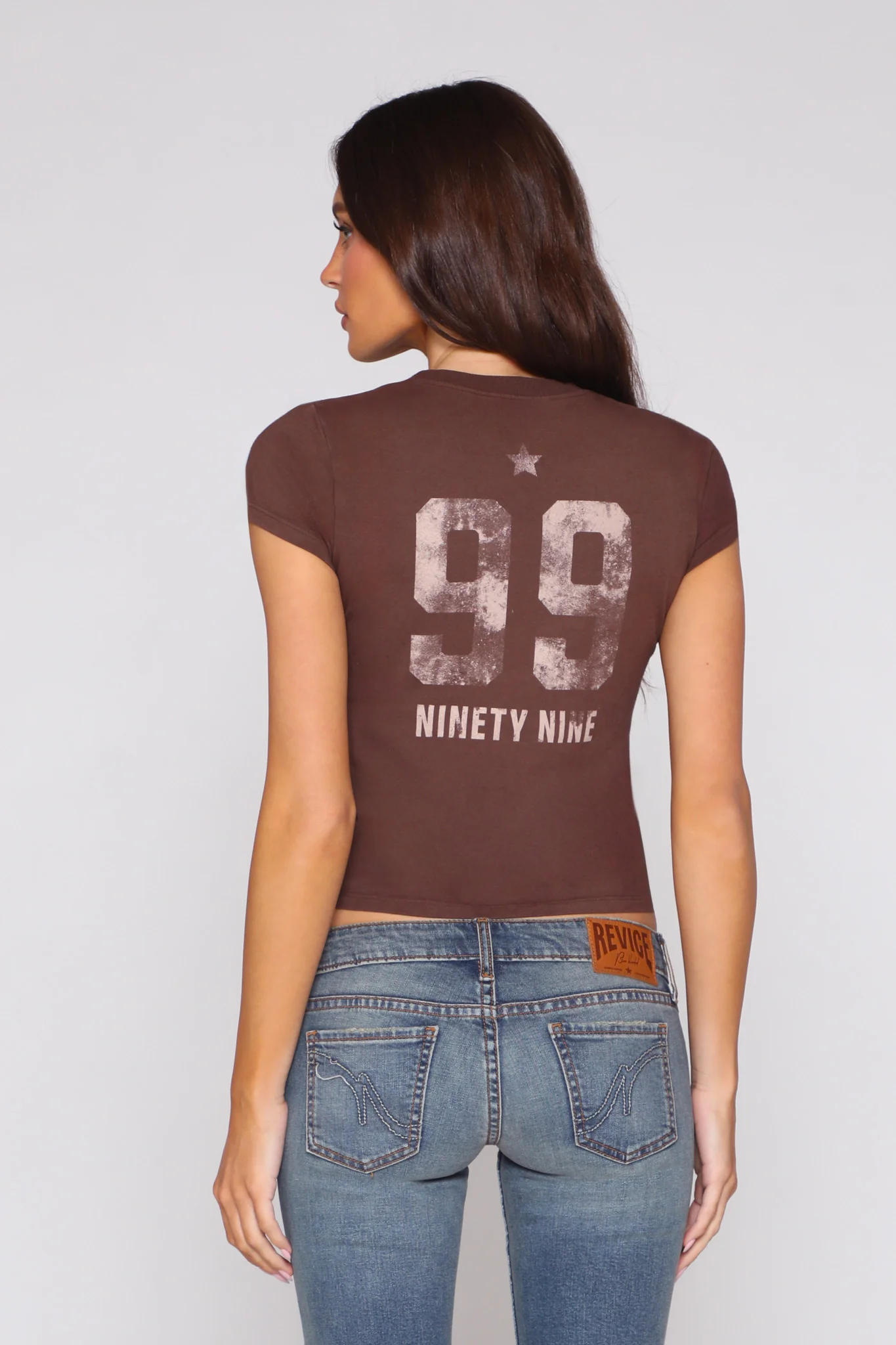 BEVERLY BABY TEE / LEAGUE CHOCOLATE - Image 2