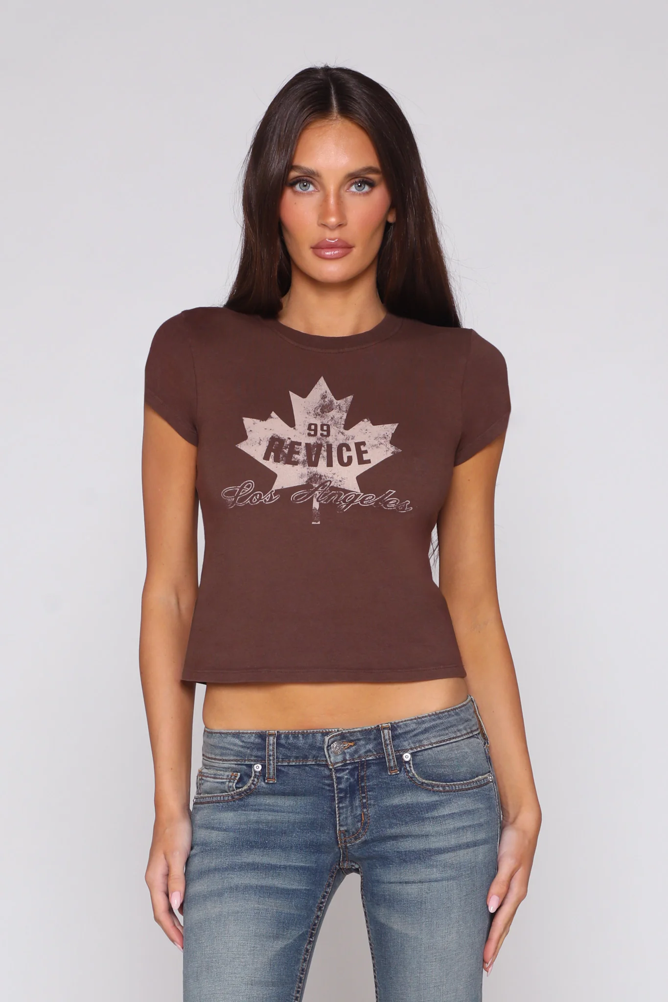 BEVERLY BABY TEE / LEAGUE CHOCOLATE - Image 4