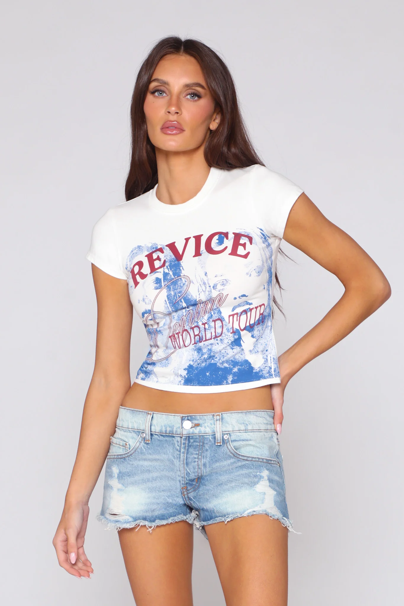 BEVERLY BABY TEE / TOUR WHITE - Image 4
