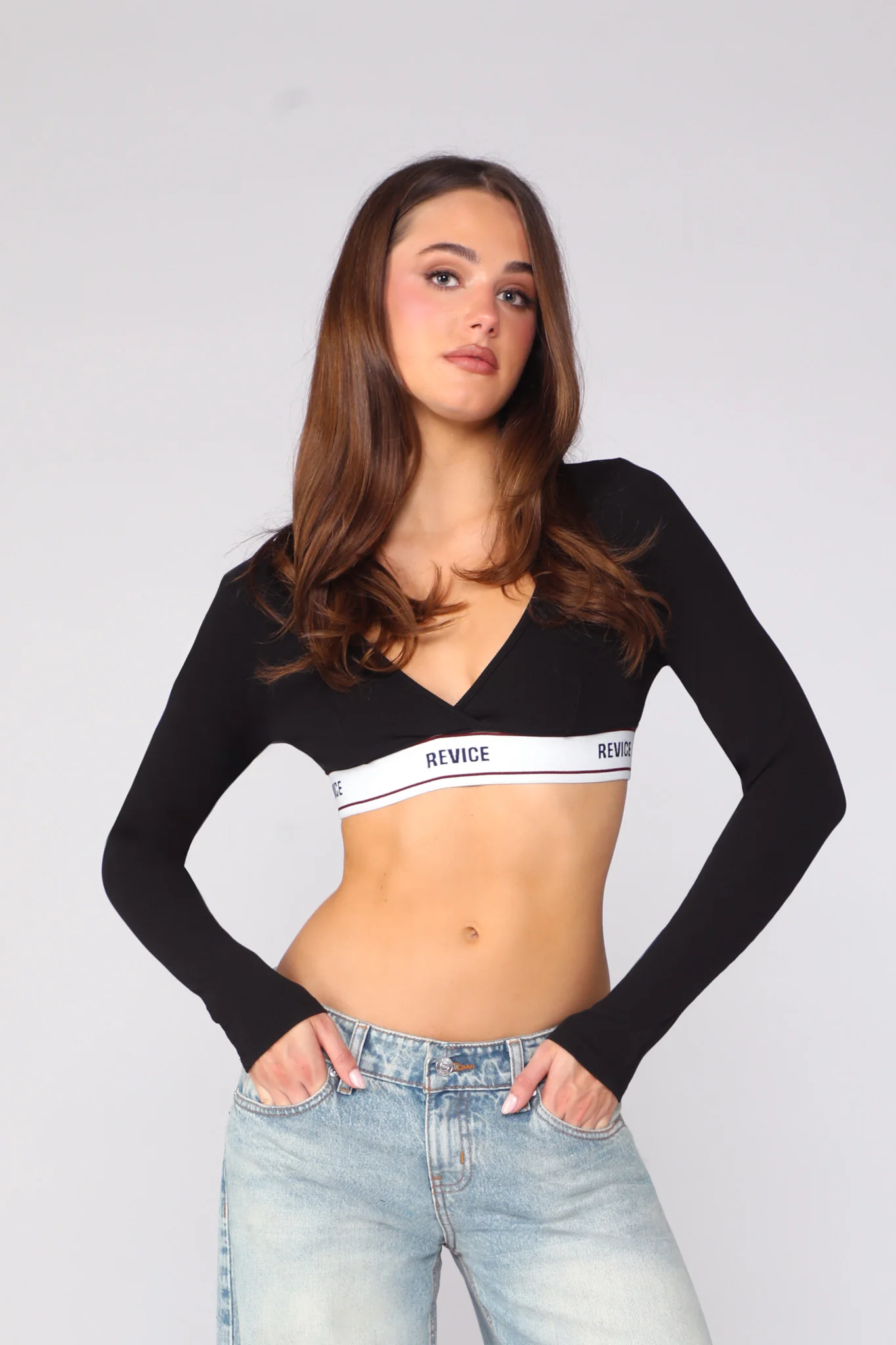 LA LA LONG SLEEVE / JET BLACK - Image 5