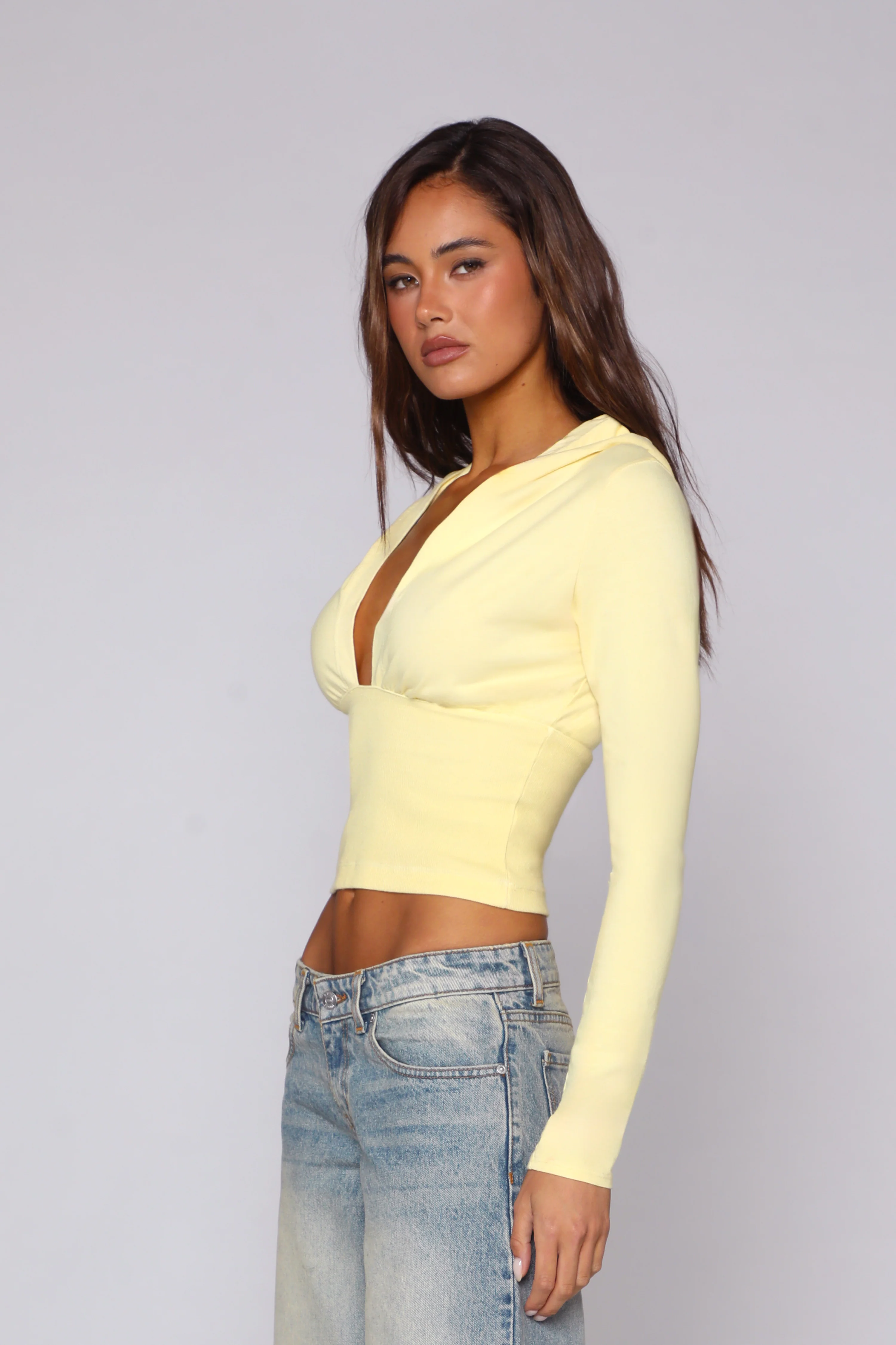 SLOAN LONG SLEEVE / YELLOW - Image 3