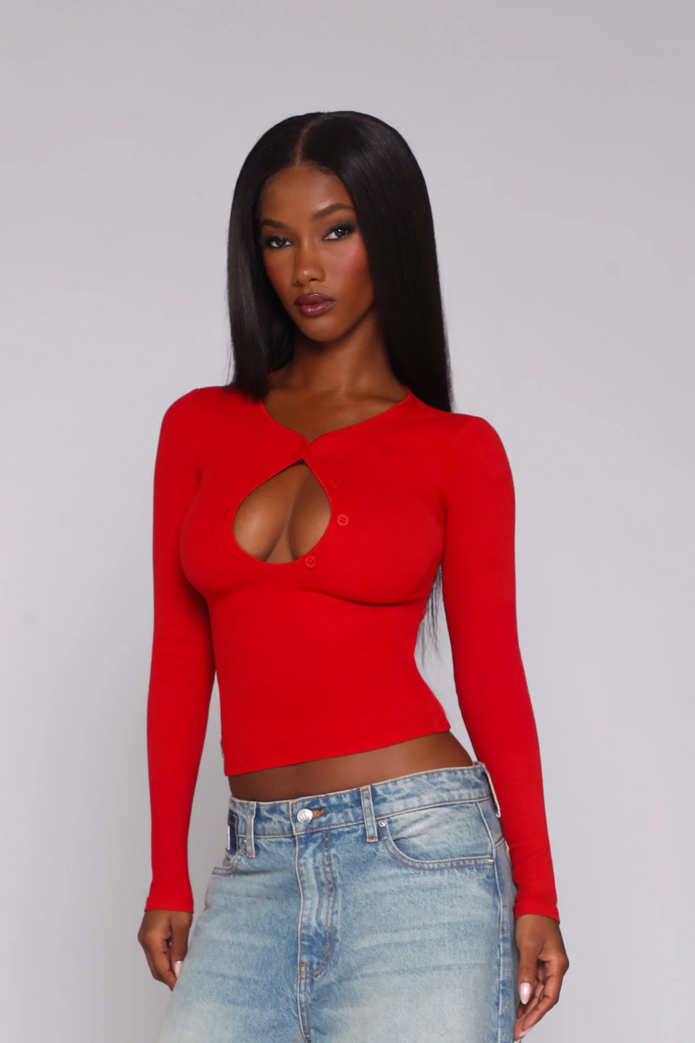 VALLEY LONG SLEEVE / CHERRY