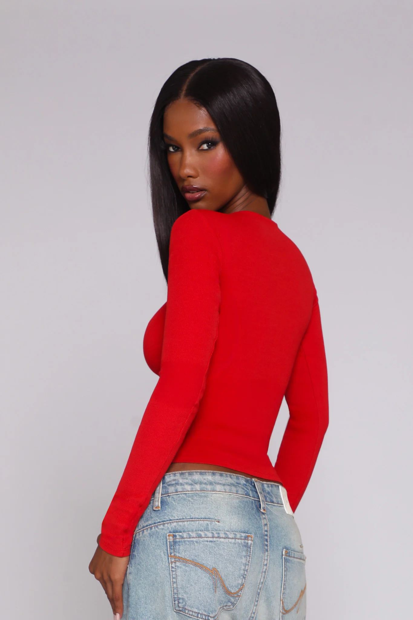 VALLEY LONG SLEEVE / CHERRY - Image 5
